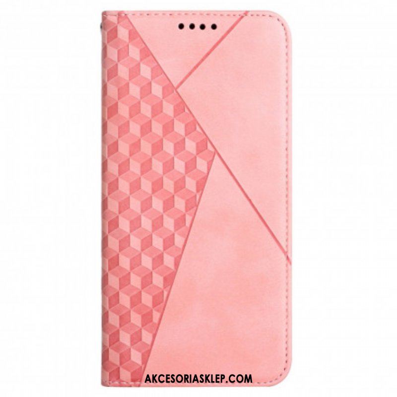 Etui Na Telefon do Oppo A54 5G / A74 5G Etui Folio Dotyk Skóry W Stylu Sześciennym