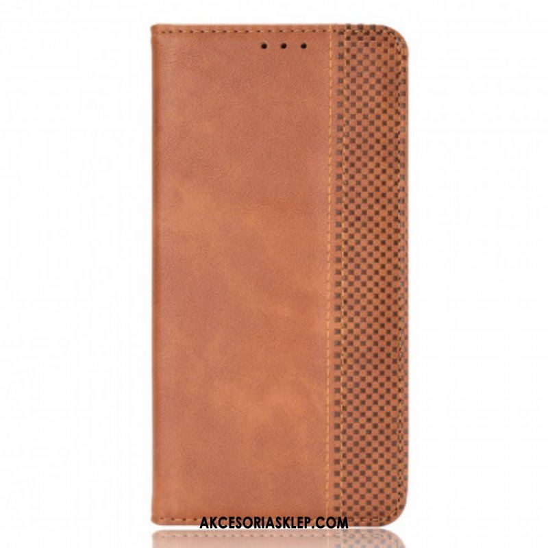 Etui Na Telefon do Oppo A54 5G / A74 5G Etui Folio Stylizowany Efekt Skóry W Stylu Vintage