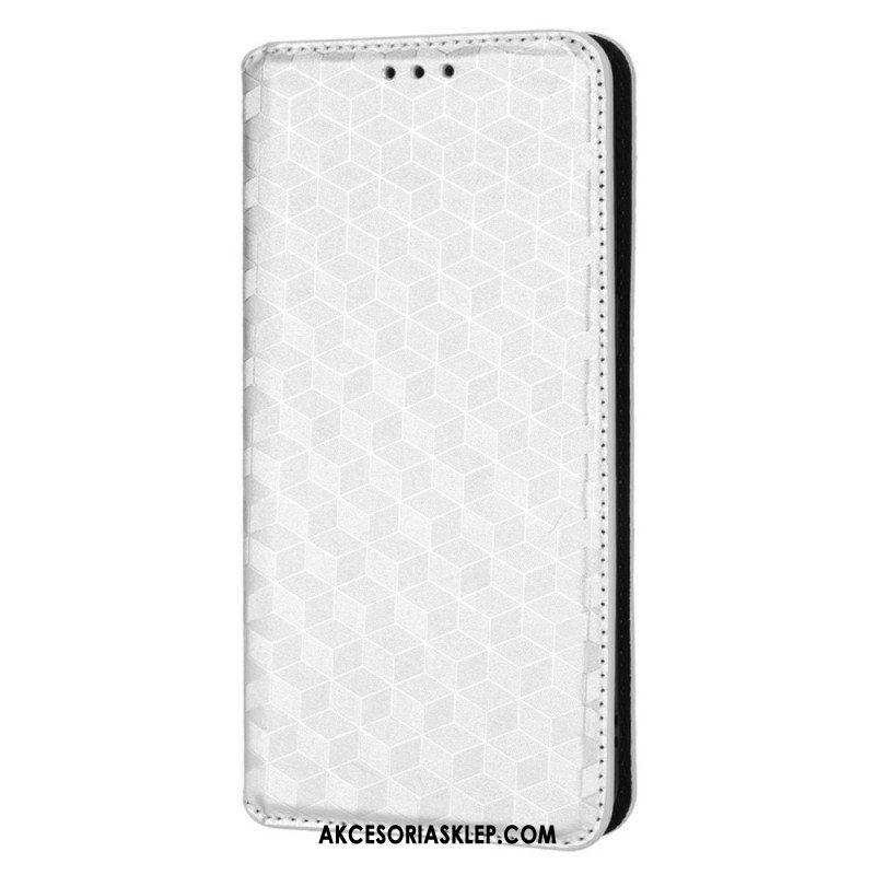Etui Na Telefon do Oppo Find X5 Pro Etui Folio Efekt Diamentowej Skóry 3d