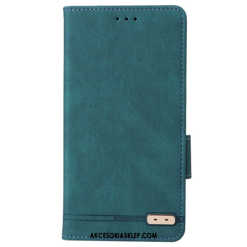 Etui Na Telefon do Poco X4 Pro 5G Etui Folio Stylowy Efekt Skóry