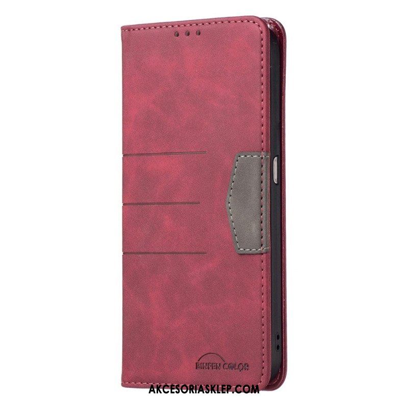 Etui Na Telefon do Realme C35 Etui Folio Linie Kolorów Binfen