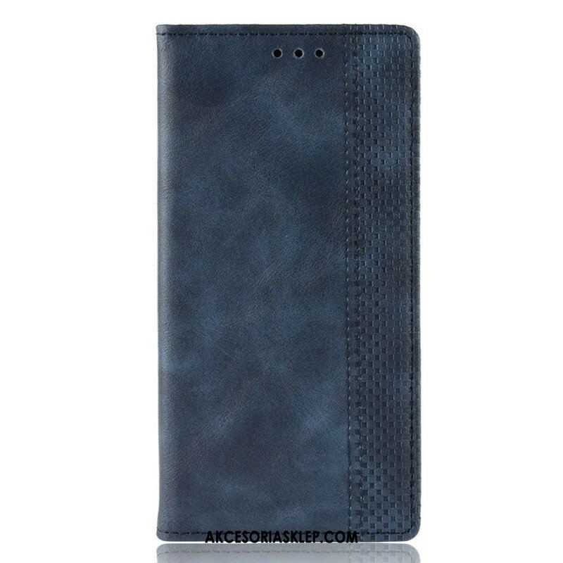Etui Na Telefon do Samsung Galaxy A51 5G Etui Folio Stylizowany Efekt Skóry W Stylu Vintage