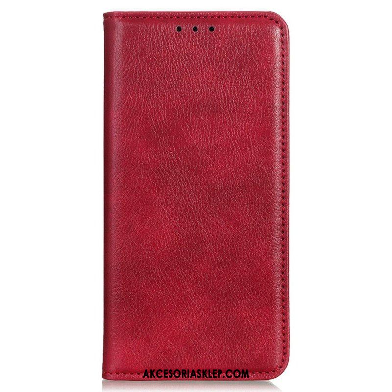 Etui Na Telefon do Samsung Galaxy M13 Etui Folio Skóra Dwoinowa Liczi