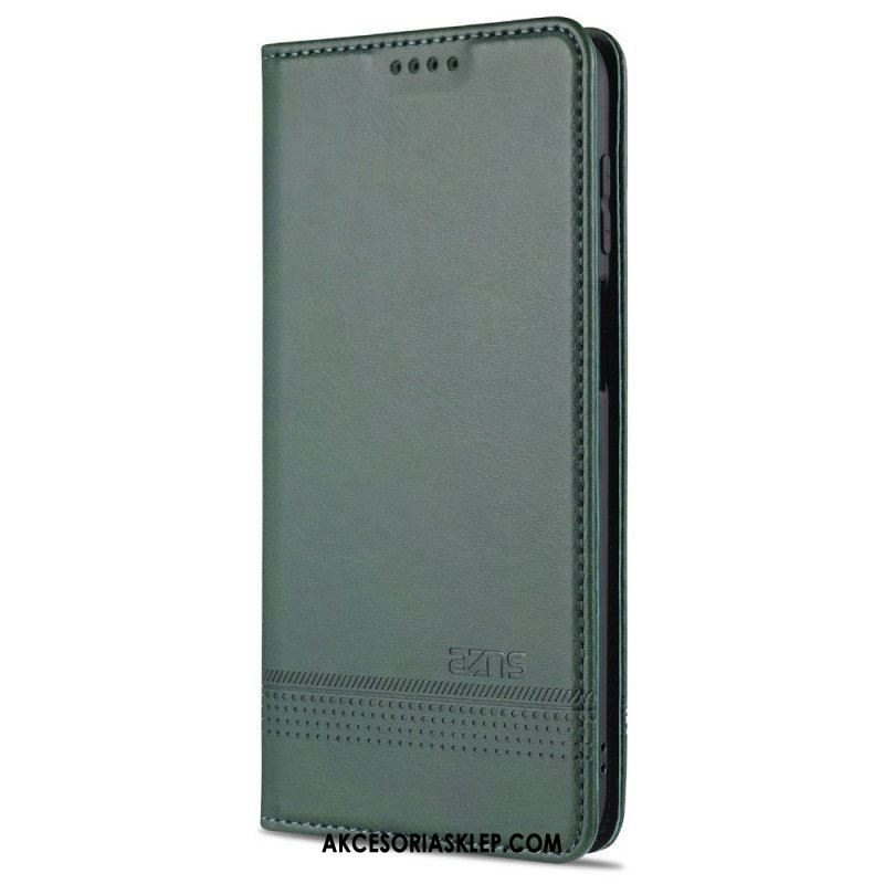 Etui Na Telefon do Samsung Galaxy M32 Etui Folio Stylizacja Skóry Azns