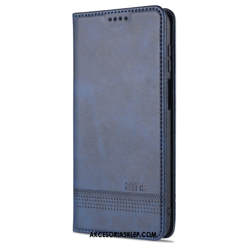 Etui Na Telefon do Samsung Galaxy M32 Etui Folio Stylizacja Skóry Azns