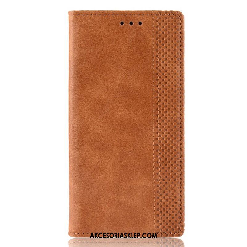 Etui Na Telefon do Samsung Galaxy M32 Etui Folio Stylizowany Efekt Skóry W Stylu Vintage