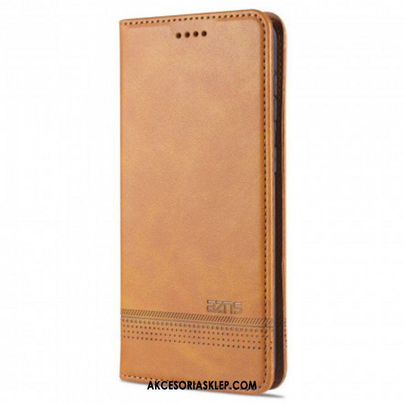 Etui Na Telefon do Samsung Galaxy S21 5G Etui Folio Stylizacja Skóry Azns