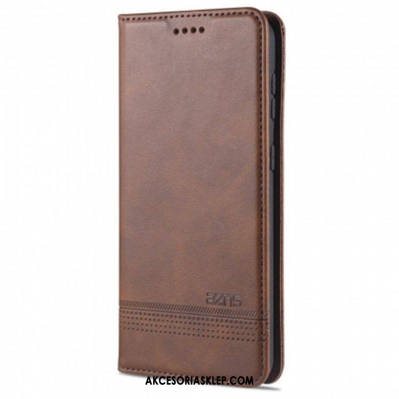 Etui Na Telefon do Samsung Galaxy S21 5G Etui Folio Stylizacja Skóry Azns