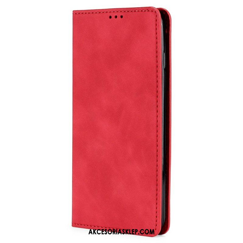 Etui Na Telefon do Samsung Galaxy S22 5G Etui Folio Dotyk Skóry