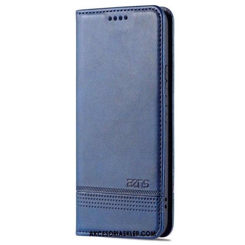 Etui Na Telefon do Samsung Galaxy S22 5G Etui Folio Stylizacja Skóry Azns