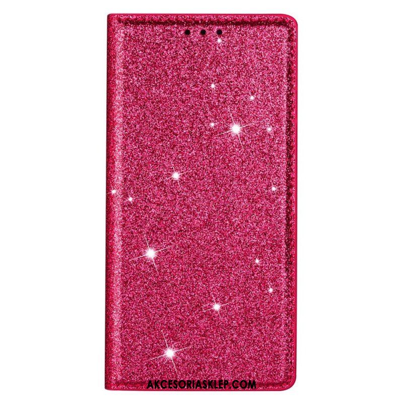 Etui Na Telefon do Samsung Galaxy S22 Plus 5G Etui Folio Cekinowy Styl