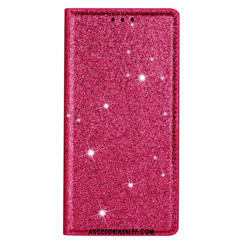 Etui Na Telefon do Samsung Galaxy S22 Plus 5G Etui Folio Cekinowy Styl