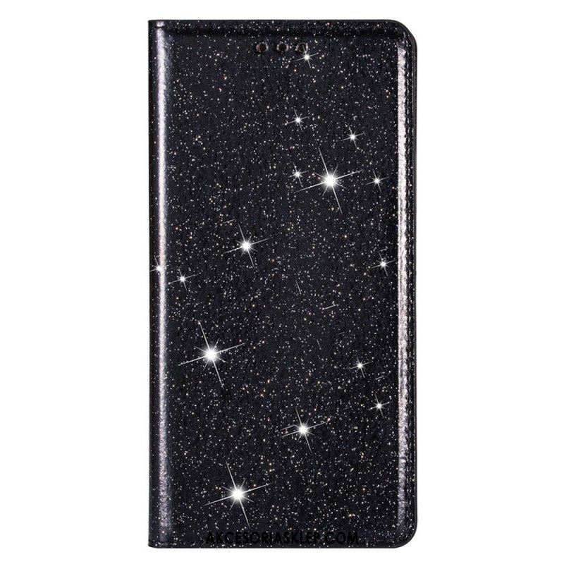 Etui Na Telefon do Samsung Galaxy S22 Ultra 5G Etui Folio Cekinowy Styl