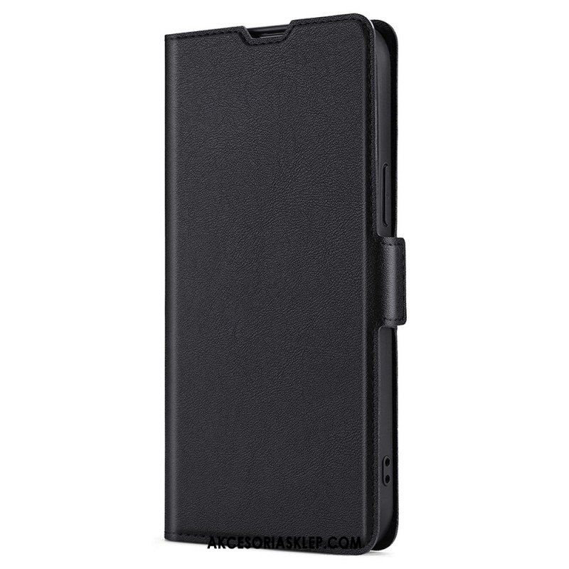 Etui Na Telefon do Samsung Galaxy S22 Ultra 5G Etui Folio Klasyczna Sztuczna Skóra