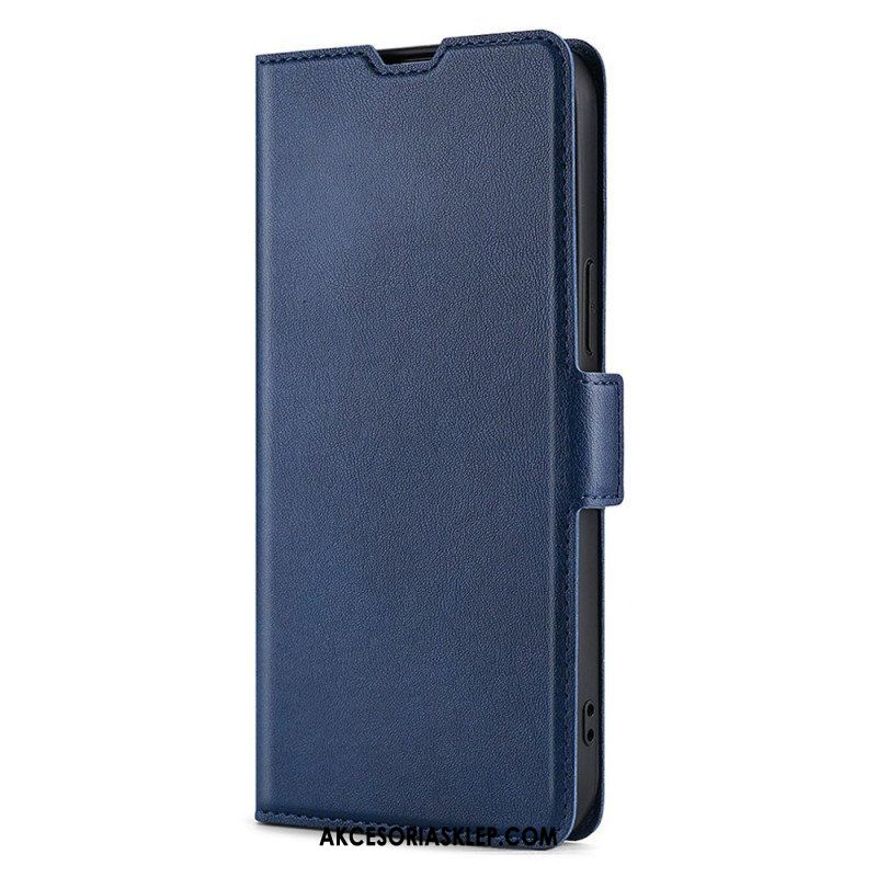 Etui Na Telefon do Samsung Galaxy S22 Ultra 5G Etui Folio Klasyczna Sztuczna Skóra