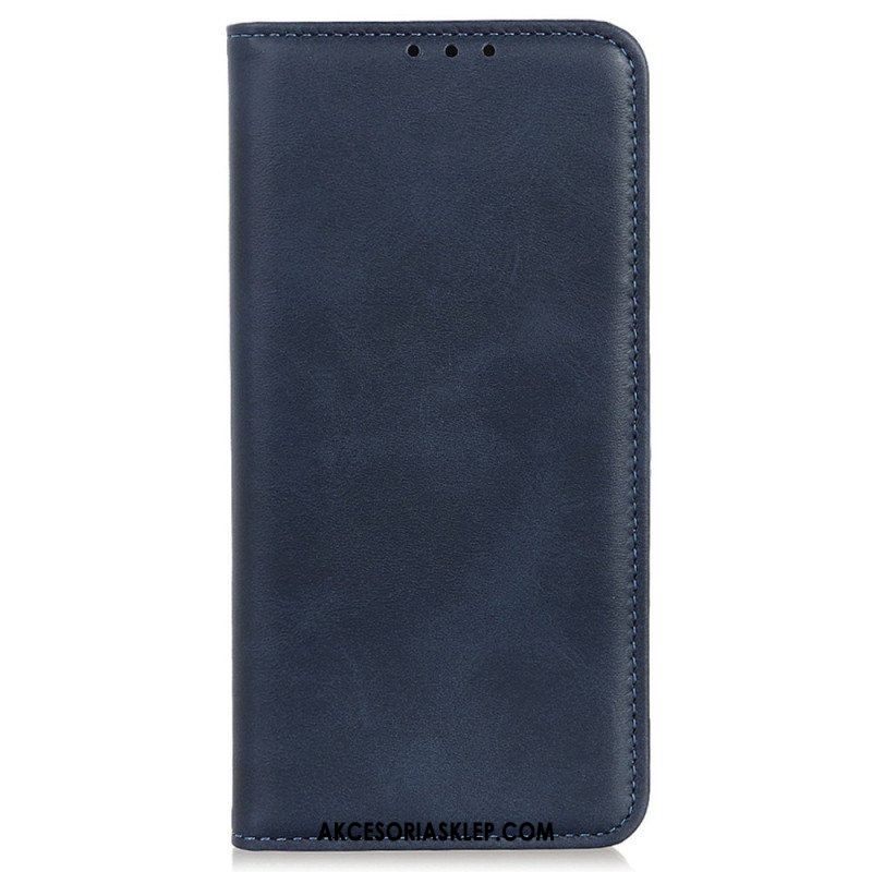 Etui Na Telefon do Samsung Galaxy S23 5G Etui Folio Dwoina Skóry