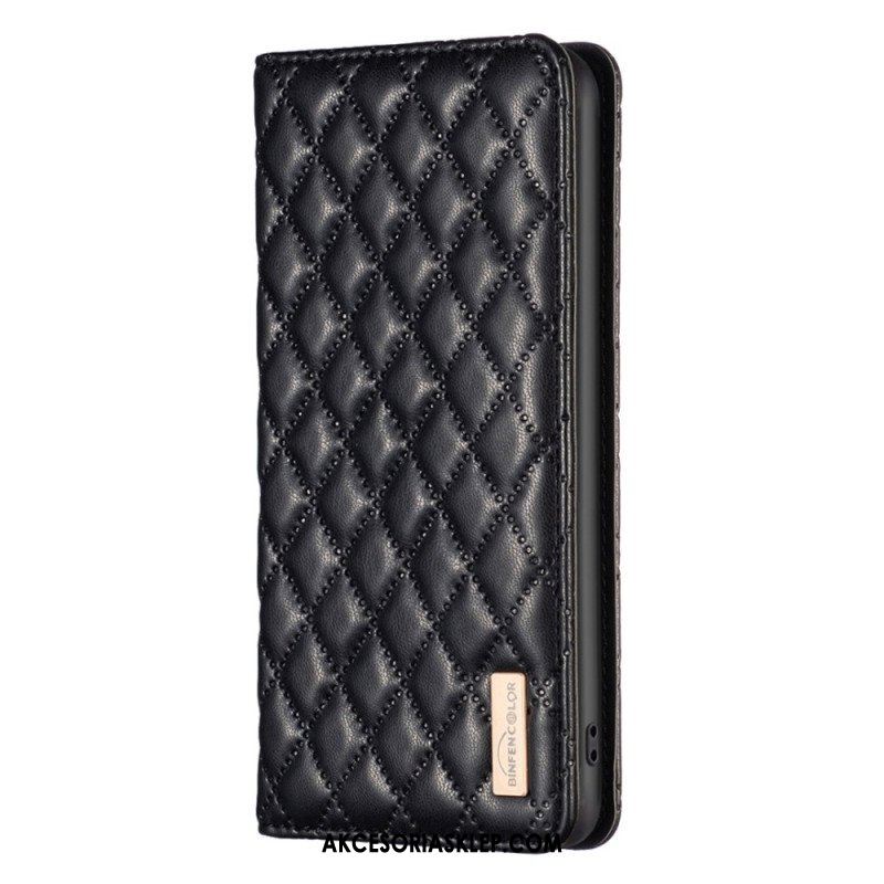 Etui Na Telefon do Samsung Galaxy S23 5G Etui Folio Pikowany Binfen Kolor