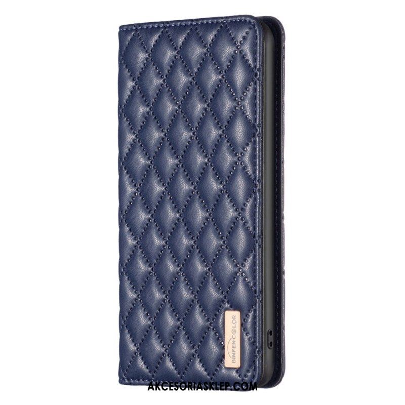 Etui Na Telefon do Samsung Galaxy S23 5G Etui Folio Pikowany Binfen Kolor