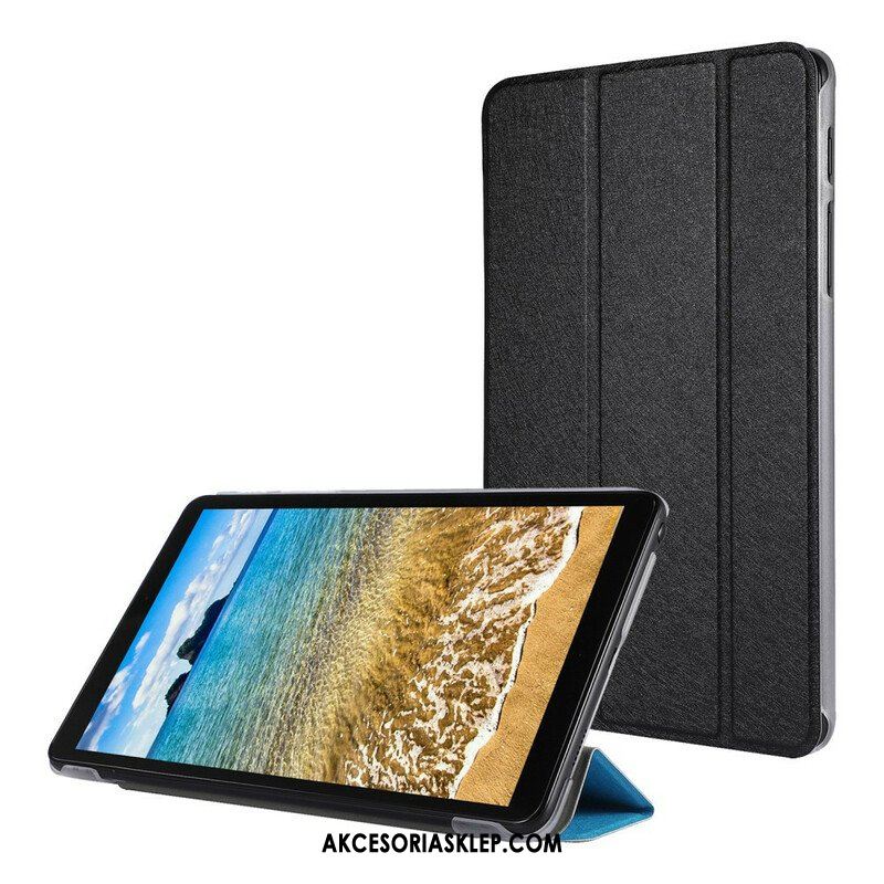 Etui Na Telefon do Samsung Galaxy Tab A7 Lite Jedwabna Tekstura Sztucznej Skóry