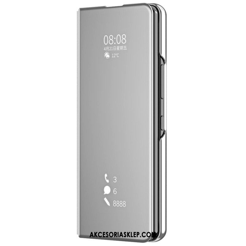 Etui Na Telefon do Samsung Galaxy Z Fold 4 Etui Folio Lustro I Przejrzystość