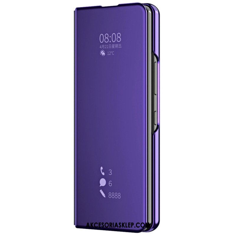 Etui Na Telefon do Samsung Galaxy Z Fold 4 Etui Folio Lustro I Przejrzystość