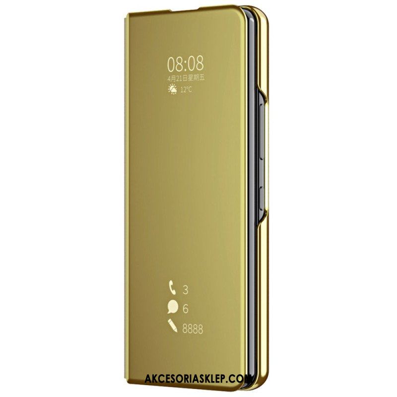 Etui Na Telefon do Samsung Galaxy Z Fold 4 Etui Folio Lustro I Przejrzystość