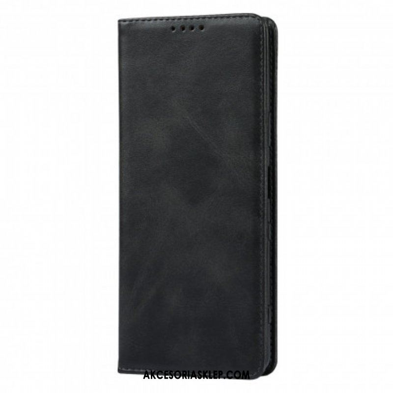 Etui Na Telefon do Sony Xperia 1 III Etui Folio Klasyczna Skóra Naturalna