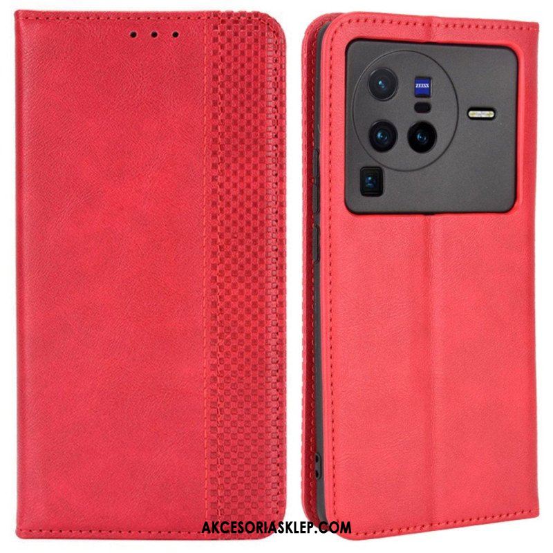 Etui Na Telefon do Vivo X80 Pro Etui Folio Stylizowany