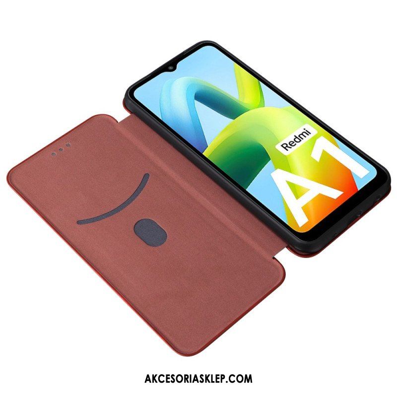 Etui Na Telefon do Xiaomi Redmi A1 Etui Folio Włókno Węglowe