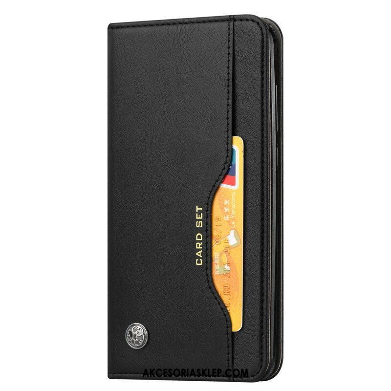 Etui Na Telefon do Xiaomi Redmi Note 10 / 10S Etui Folio Etui Na Karty Ze Sztucznej Skóry