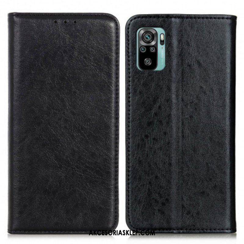 Etui Na Telefon do Xiaomi Redmi Note 10 / 10S Etui Folio Teksturowany Efekt Skóry