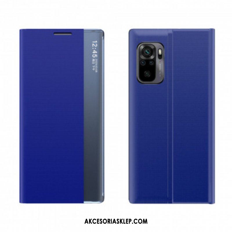 Etui Na Telefon do Xiaomi Redmi Note 10 / 10S Teksturowana Sztuczna Skóra