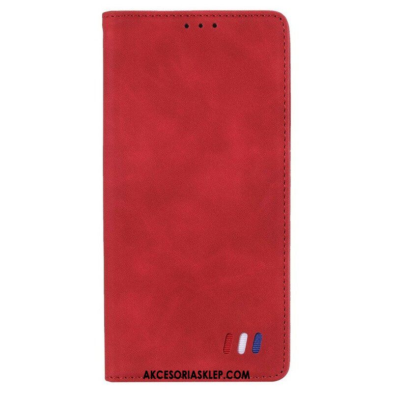 Etui Na Telefon do Xiaomi Redmi Note 10 5G Etui Folio Trójkolorowy Skórzany Styl