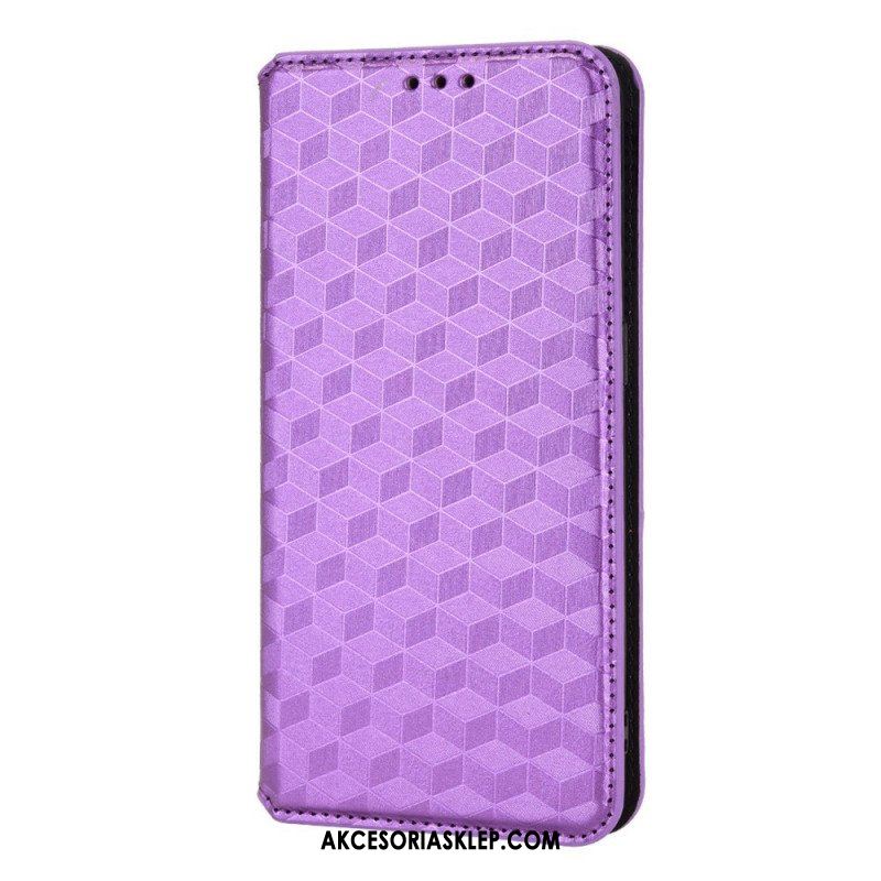 Etui Na Telefon do Xiaomi Redmi Note 11 / 11S Etui Folio Efekt Diamentowej Skóry 3d