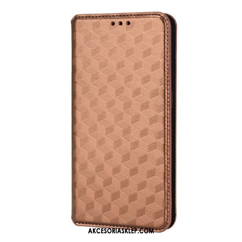 Etui Na Telefon do Xiaomi Redmi Note 11 / 11S Etui Folio Efekt Diamentowej Skóry 3d