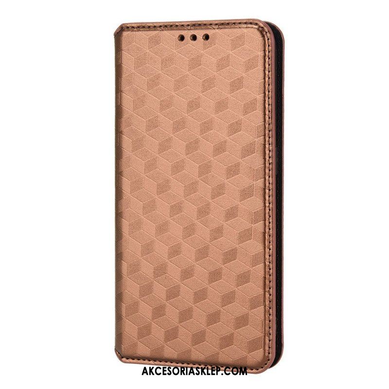 Etui Na Telefon do Xiaomi Redmi Note 11 / 11S Etui Folio Efekt Diamentowej Skóry 3d