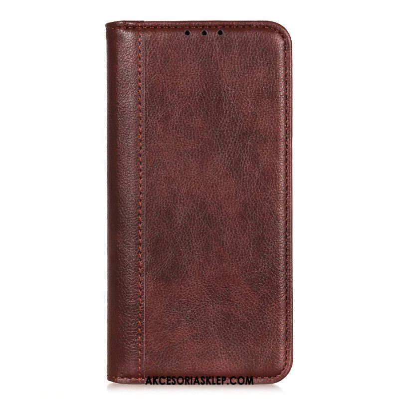 Etui Na Telefon do Xiaomi Redmi Note 11 / 11S Etui Folio Elegancka Dwoina Skóry Liczi