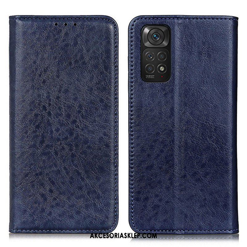 Etui Na Telefon do Xiaomi Redmi Note 11 / 11S Etui Folio Rzemienna Tekstura