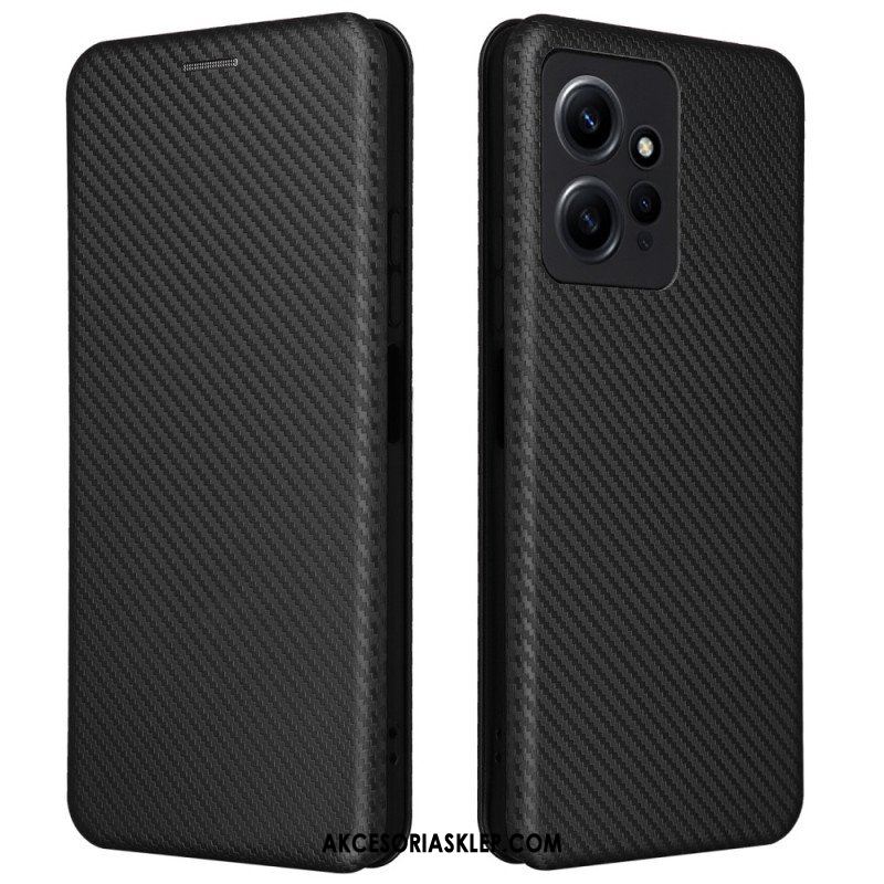 Etui Na Telefon do Xiaomi Redmi Note 12 4G Etui Folio Włókno Węglowe