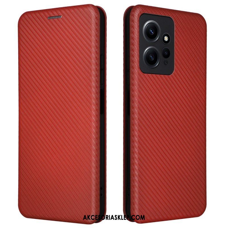 Etui Na Telefon do Xiaomi Redmi Note 12 4G Etui Folio Włókno Węglowe