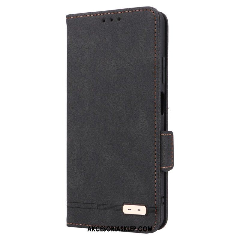 Etui Na Telefon do Xiaomi Redmi Note 12 Pro Etui Folio Stylowy Efekt Skóry