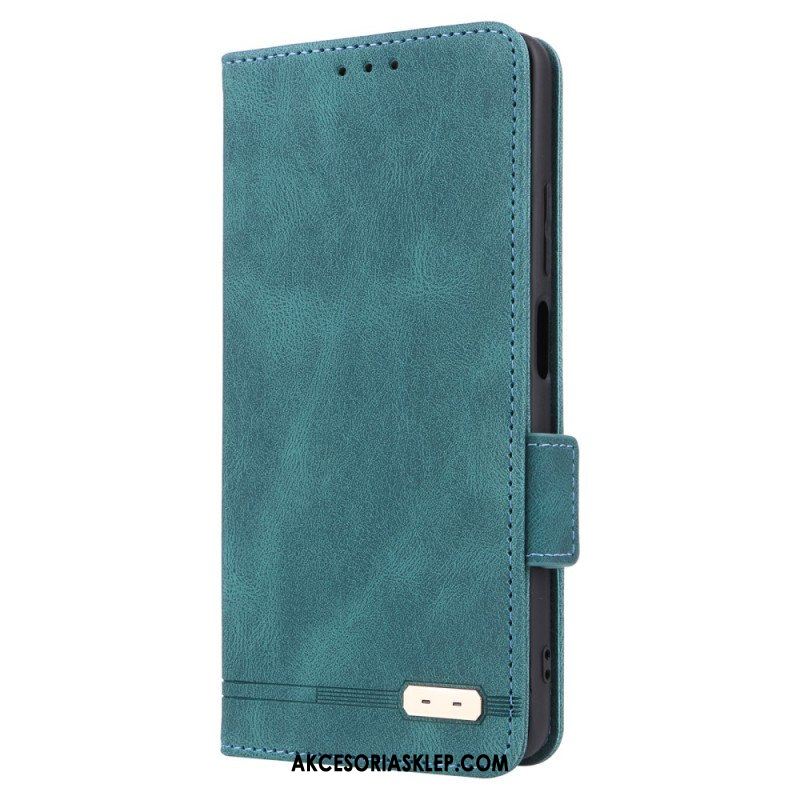 Etui Na Telefon do Xiaomi Redmi Note 12 Pro Etui Folio Stylowy Efekt Skóry