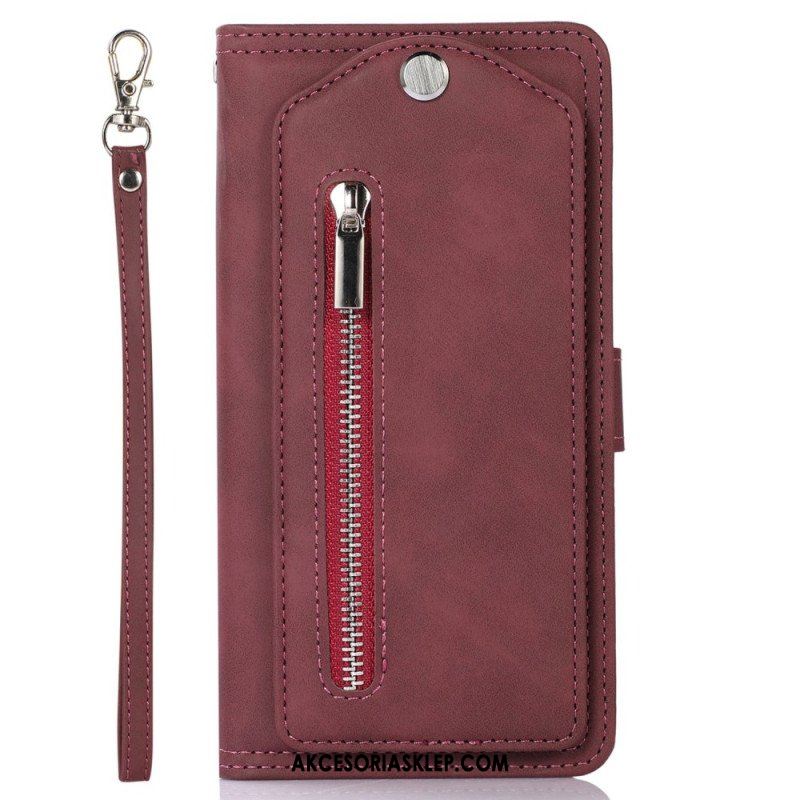 Etui Na Telefon do iPhone 14 Pro Max Etui Folio Lustrzana Kieszonka Z Przodu