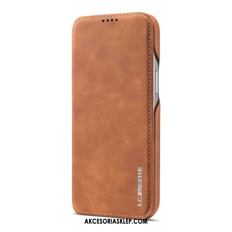 Etui Na Telefon do iPhone 15 Plus Etui Folio Imitacja Skóry Lc.imeeke