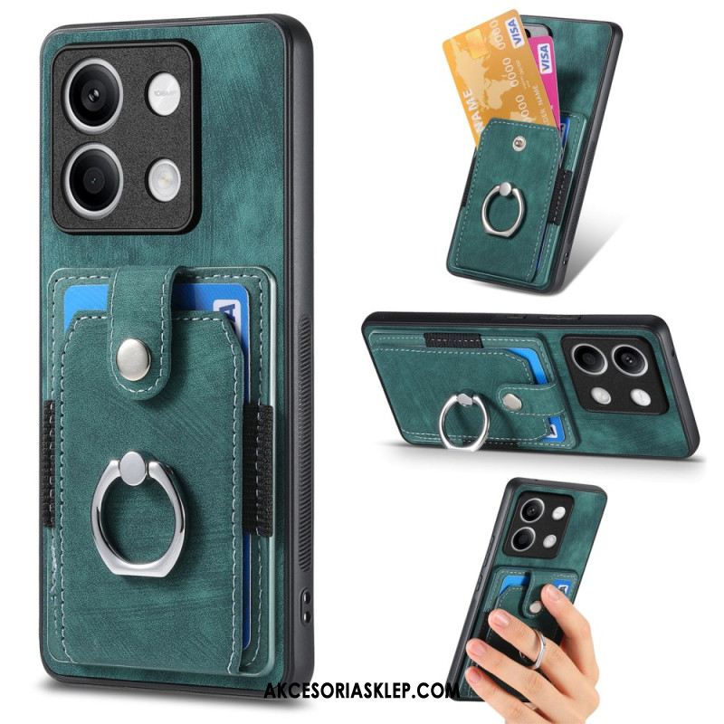 Etui Xiaomi Redmi Note 13 5g Uchwyt Na Kartę I Obrotowy Pierścień Etui Ochronne
