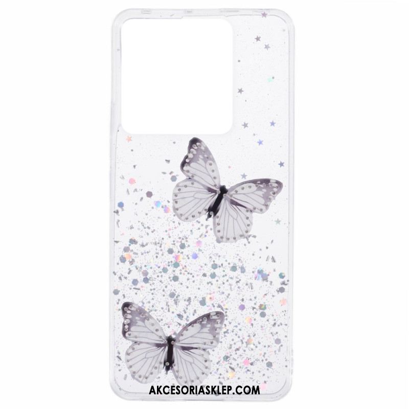 Etui Xiaomi Redmi Note 13 Pro 5g Błyszczące Motyle