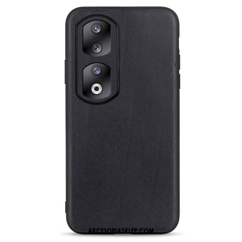 Etui do Honor 90 Pro Prawdziwa Skóra