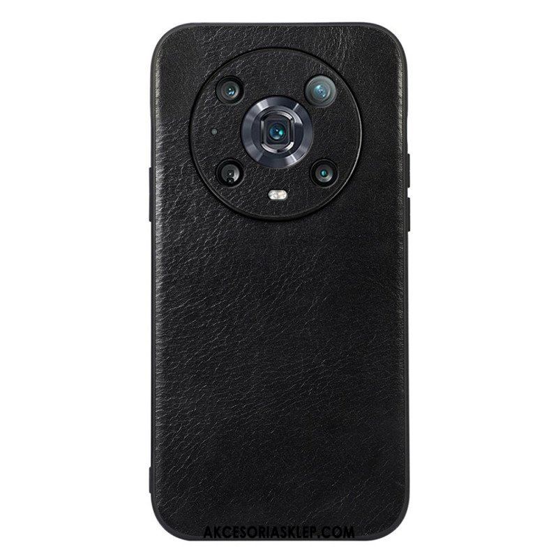 Etui do Honor Magic 4 Pro Prawdziwa Skóra