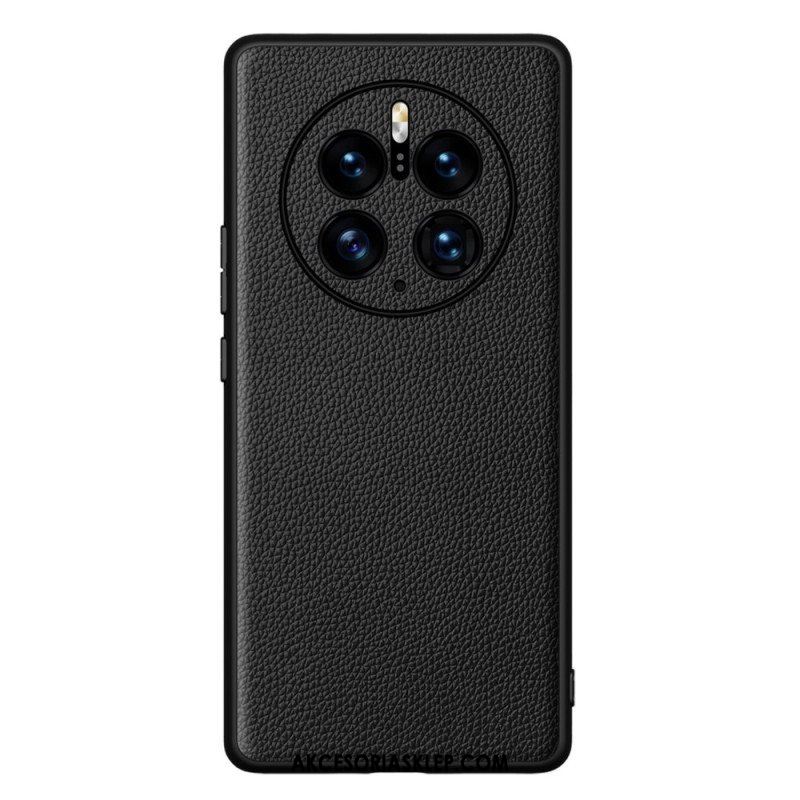 Etui do Huawei Mate 50 Pro Prawdziwa Skóra Litchi