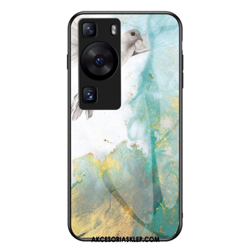 Etui do Huawei P60 Pro Marmurowe Szkło Hartowane